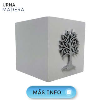 Urna de madera árbol de la vida